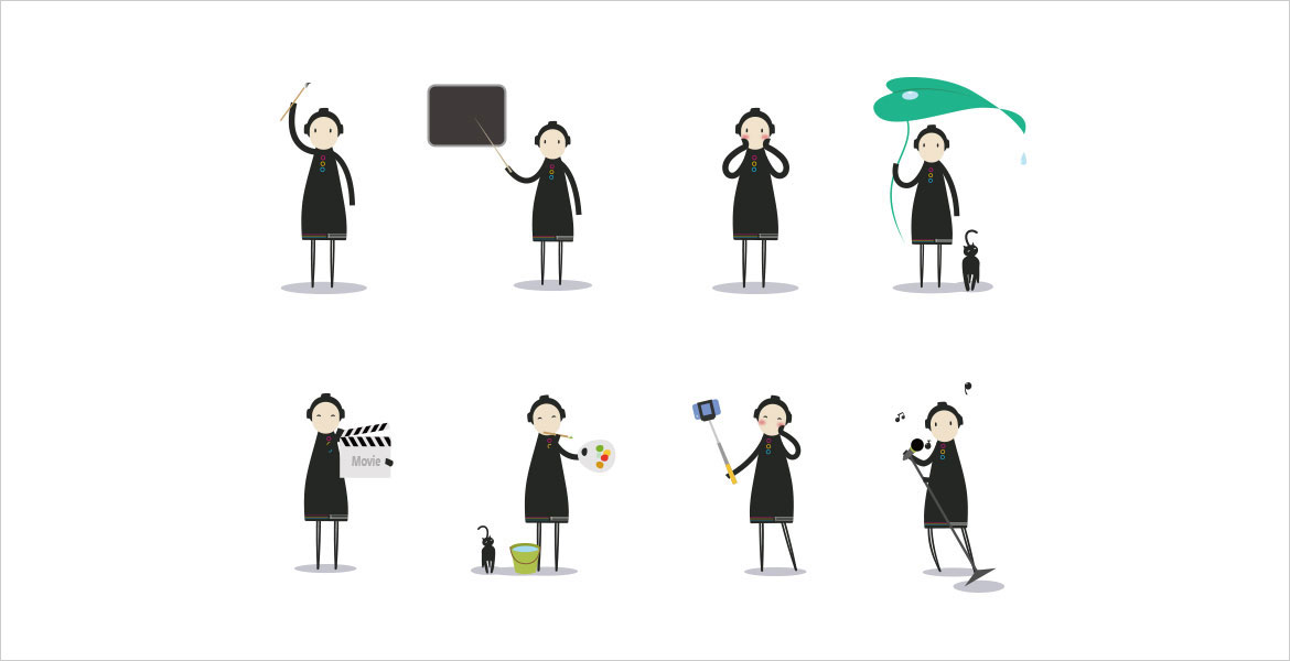 3三生吉祥物设计